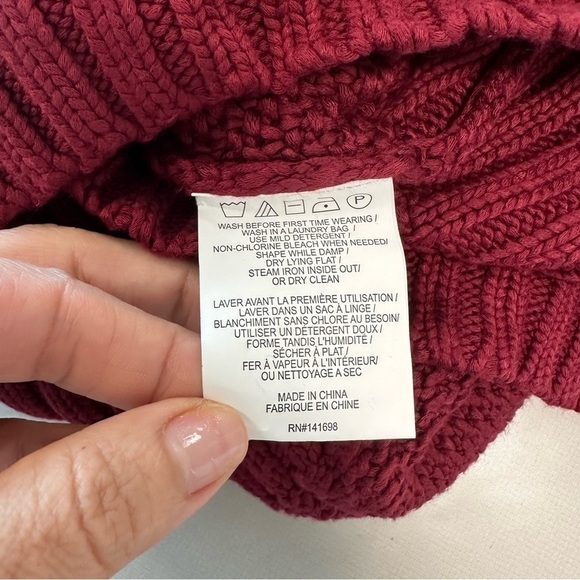 NWT $275 Ramy Brook CECE sweater top size Medium. Wine - Burgundy - Picture 4 of 8